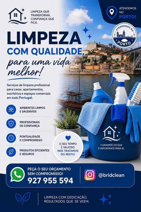 Limpeza de casas/escritório/pós obra