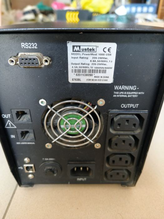 Бесперебойник  модель ИБП Mustek PowerMust 1000 USB