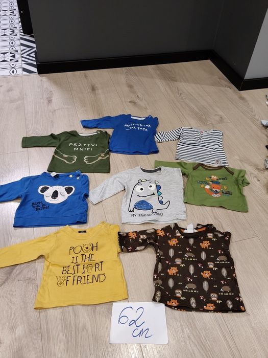 Bluzki z długim rękawem 62 cm