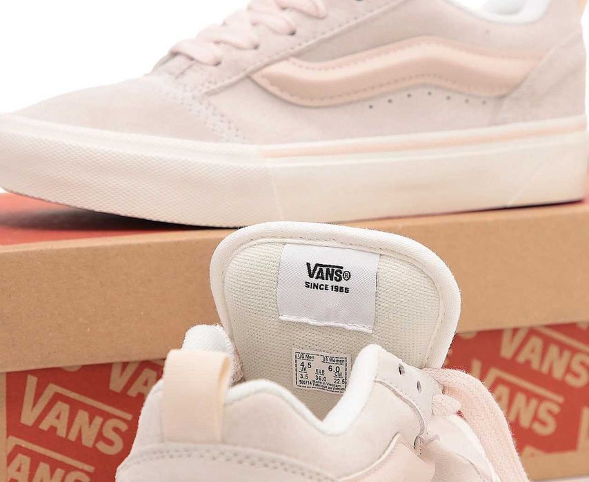 Женские кеды Vans KNU Skool Pastels Pink VN0009QCPNK ванс кну скул