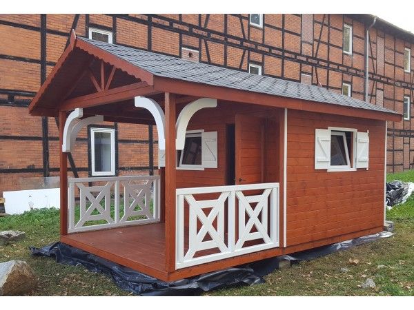 Domek drewniany narzędziowy,gospodarczy,ogrodowy,magazyn,taras, 3x3m