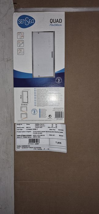 Porta pivotante duche