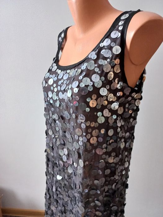 r.XL sukienka sylwestrowa, cekiny