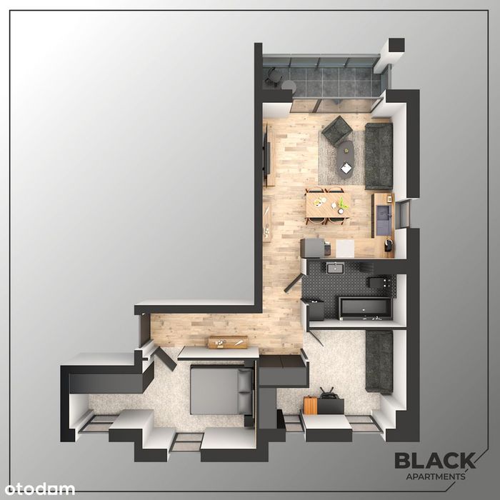 Black Apartments - mieszkanie 12