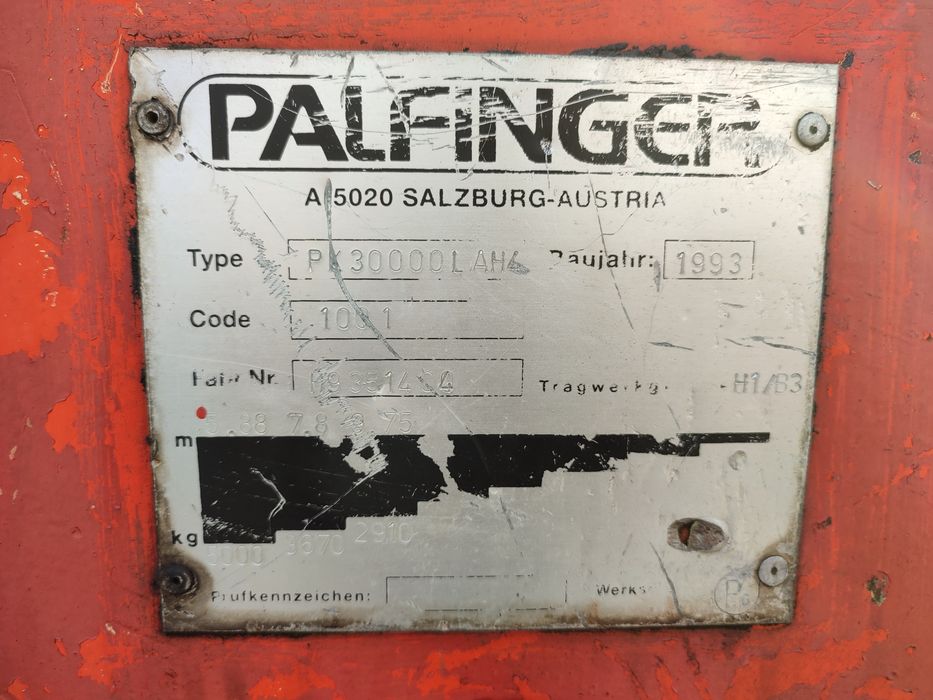 HDS Palfinger PK 30000L AH4 , żuraw  , dźwig , Sprawny