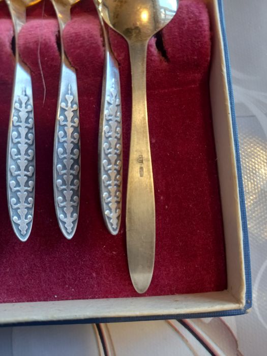 Набор серебрянних кофейних  ложек