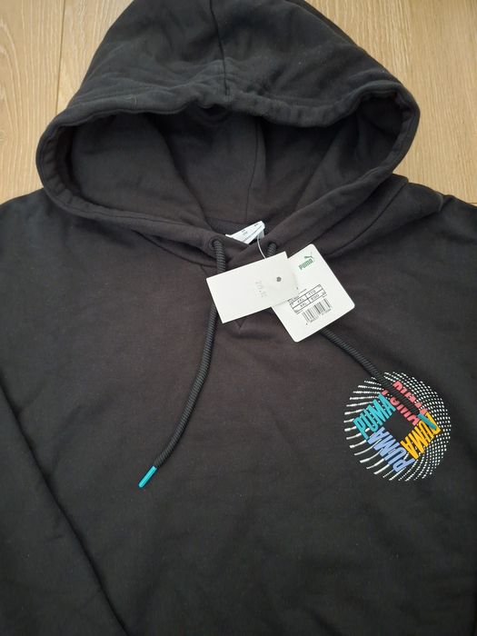 Bluza męska PUMA, rozmiar XXL, kangurka, czarna