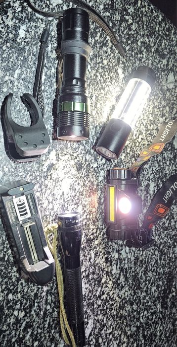 Latarka czołowa, rowerowa, taktyczną