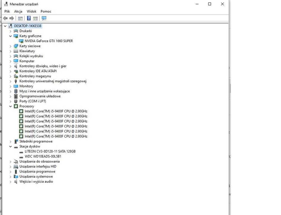 Komputer Gamingowy ARGB i5 9400f, gtx 1660 6gb super 16gb ddr4  m2+hdd