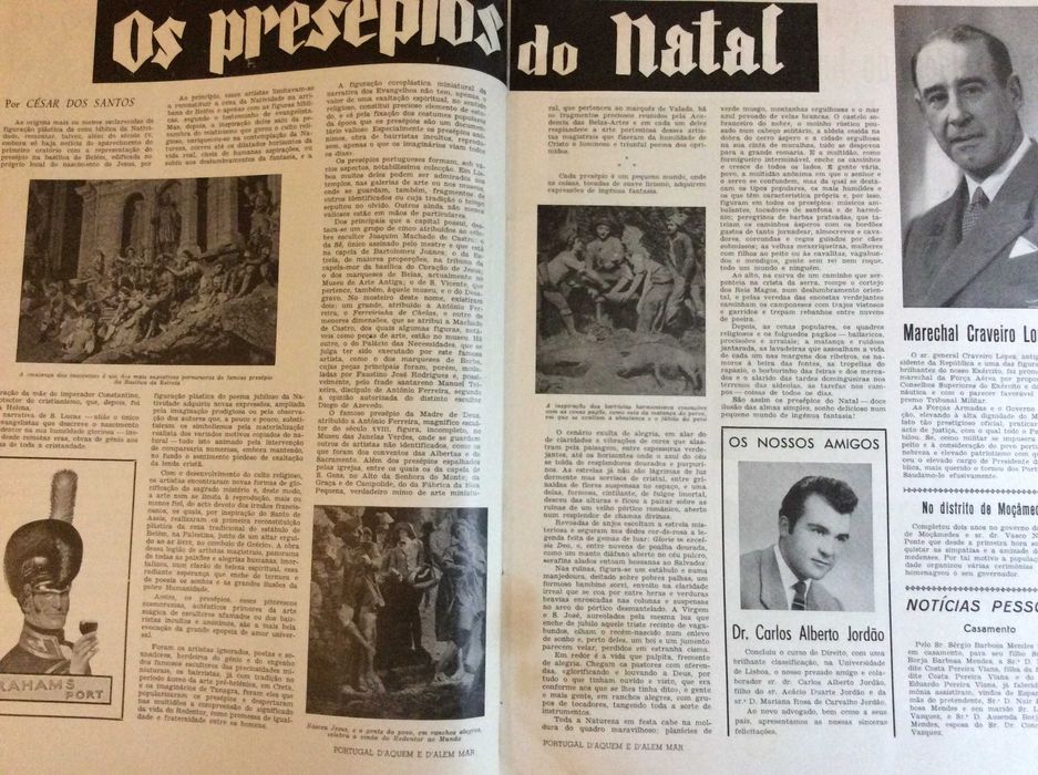 Portugal d’Aquem e d’Alem Mar – Revista Ilustrada  – Dezembro 1958