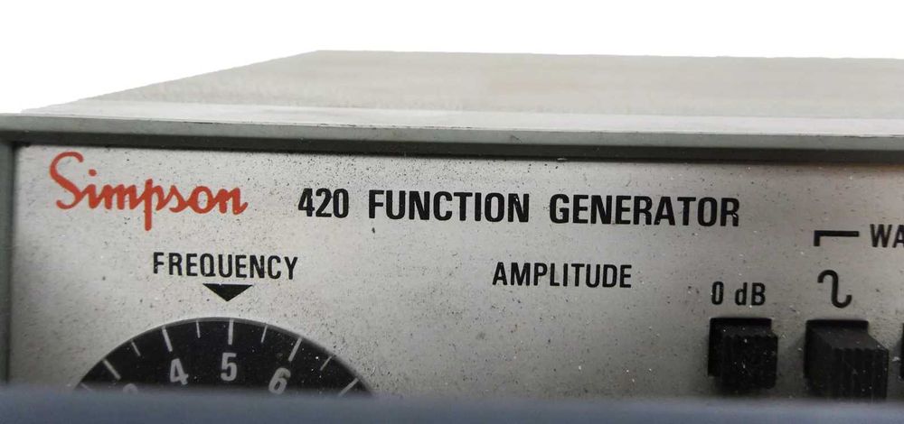 Gerador de funções SIMPSON 420 120VAC 50/60HZ 1/4A 420A