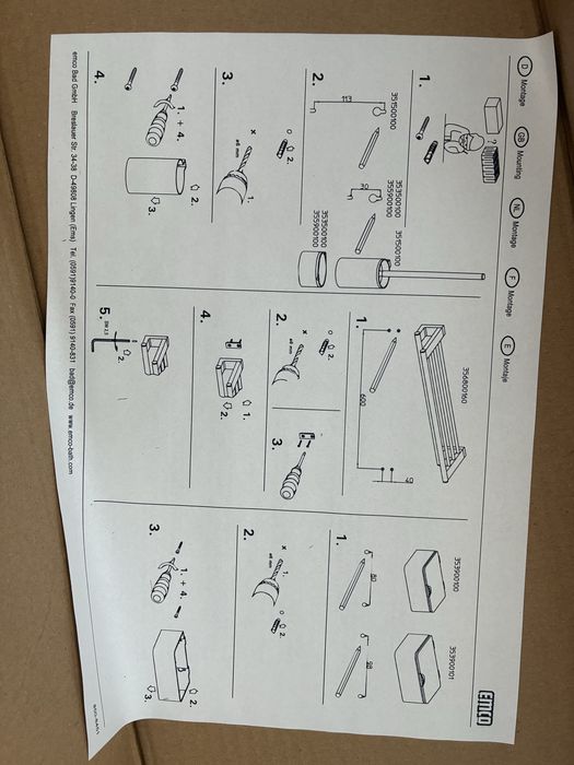 Emco System 2 Pótka na ręczniki z wieszakiem 65x23,2x10,2 cm chrom