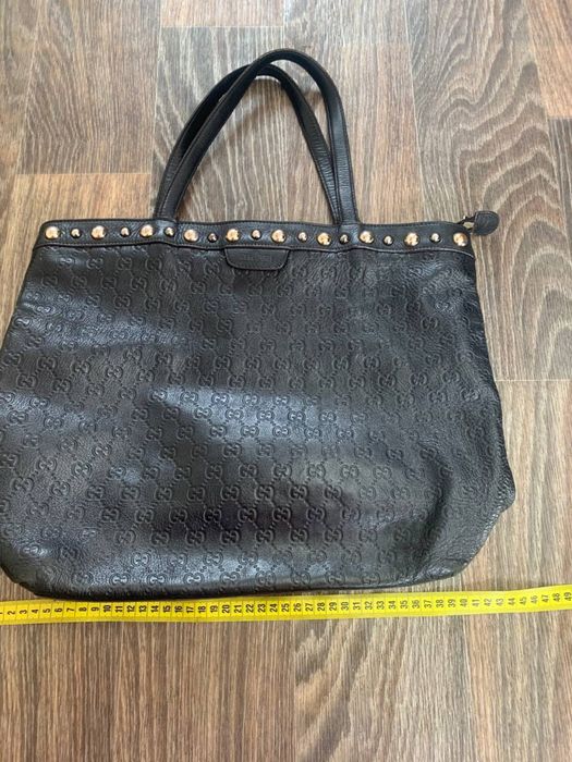 Шкіряна сумка gucci guccissima tote original
