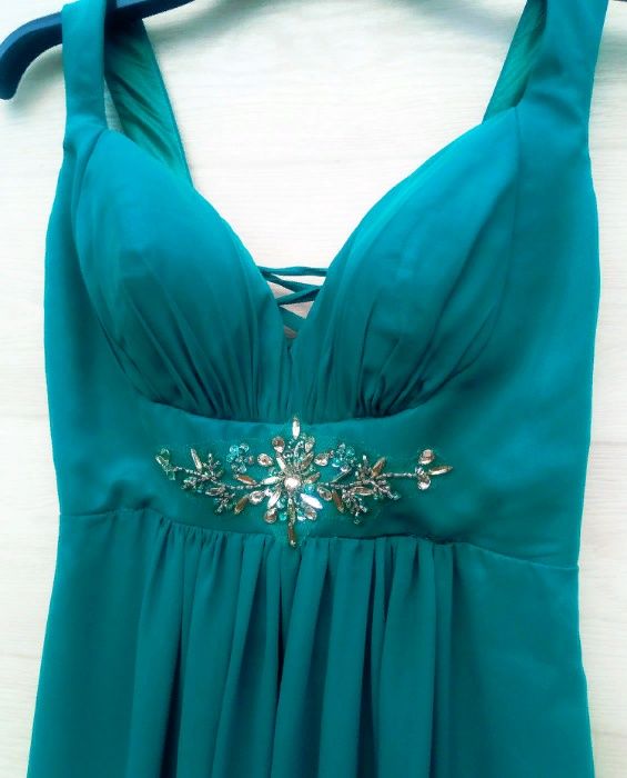 Красивое вечернее длинное платье бренда Jora Collection USA XS