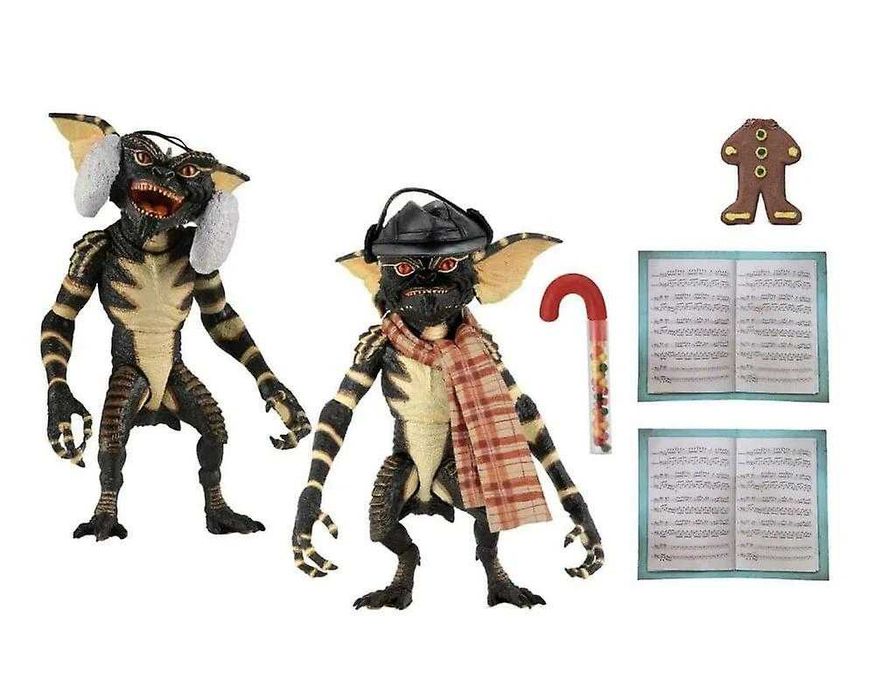 Gremlins - Pack 2 Figurines 15cm - Christmas Carol Winter Scene