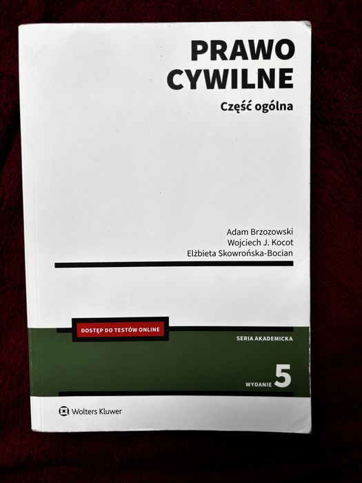 Prawo cywilne, część ogólna - podręcznik