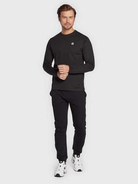 Лонгсліви North Sails Longsleeve 692813 Чорний Regular Fit