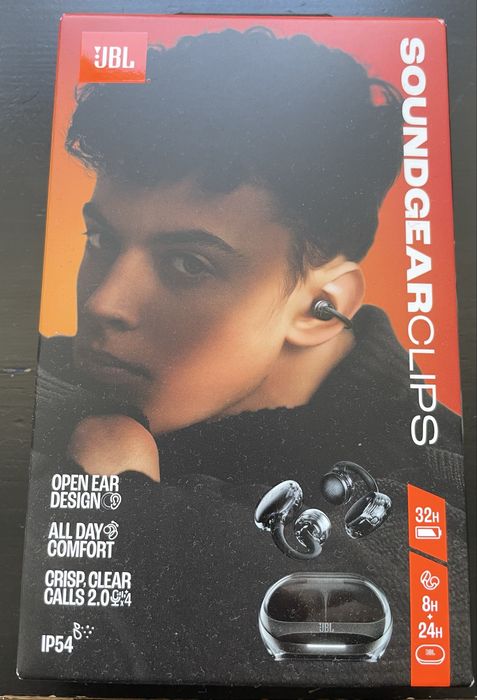 Auriculares Bluetooth JBL Soundgear Clips – Novos (32h de bateria)