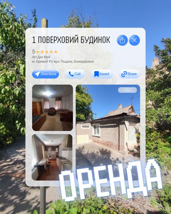 Оренда будинку , селище Божедарівка