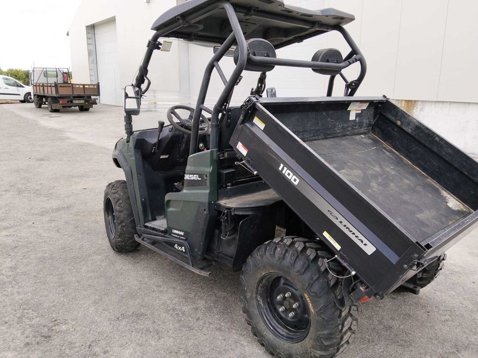 Linhai 1100 Diesel 4x4 — UTV/Mule com caixa de carga basculante