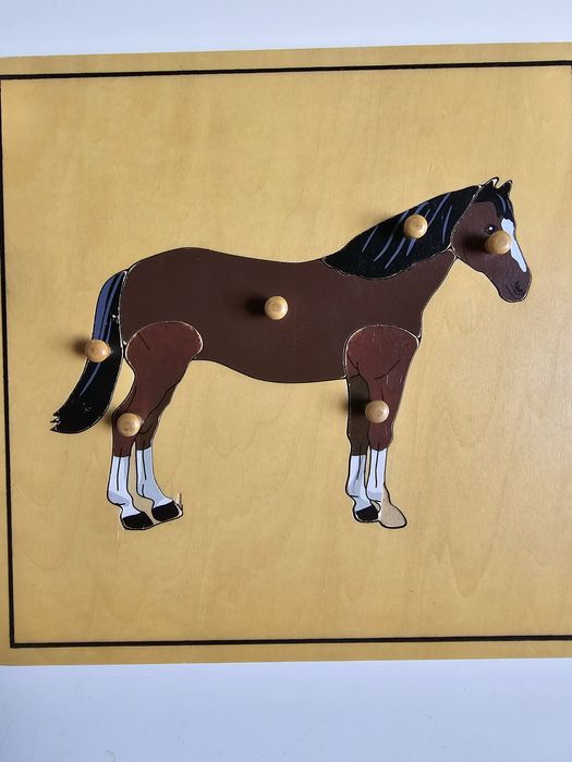 Puzzle edukacyjne Montessori - Koń