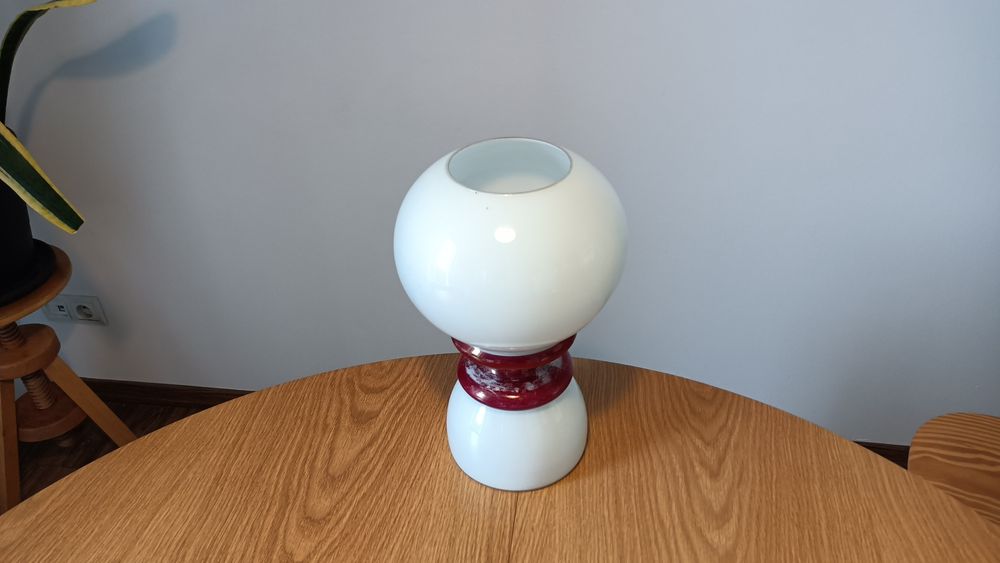 Lampka Stołowa Szklana Vitropol Pieńskie Huty Szkła PRL LD-248 Lampa