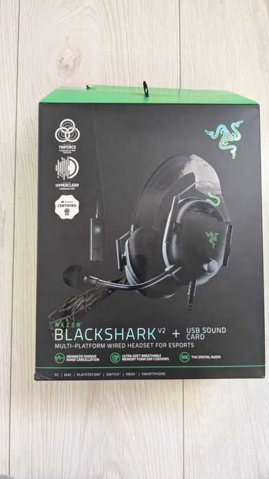 Навушники нові   Razer BlackShark V2 без мікрофона