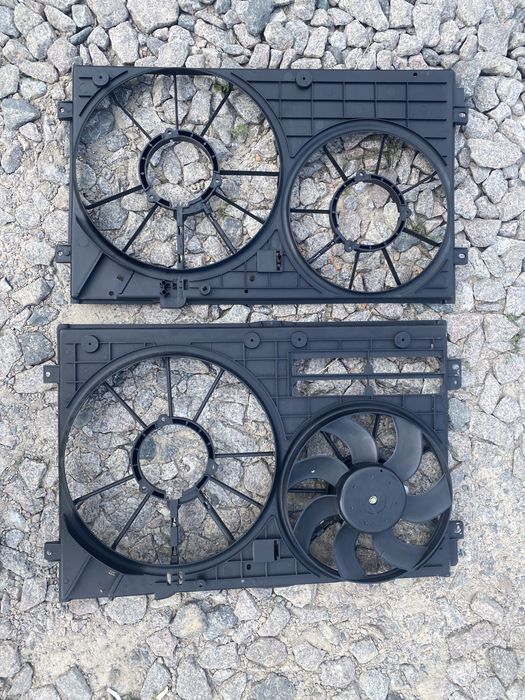 вентилятор дифузор з вентилятором рамка vw jetta passat b7 b8