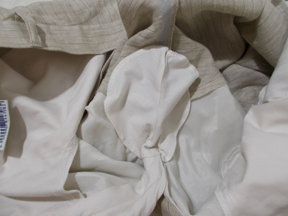 Новый костюм бежевый в полоску льняной 'Stones' 56р