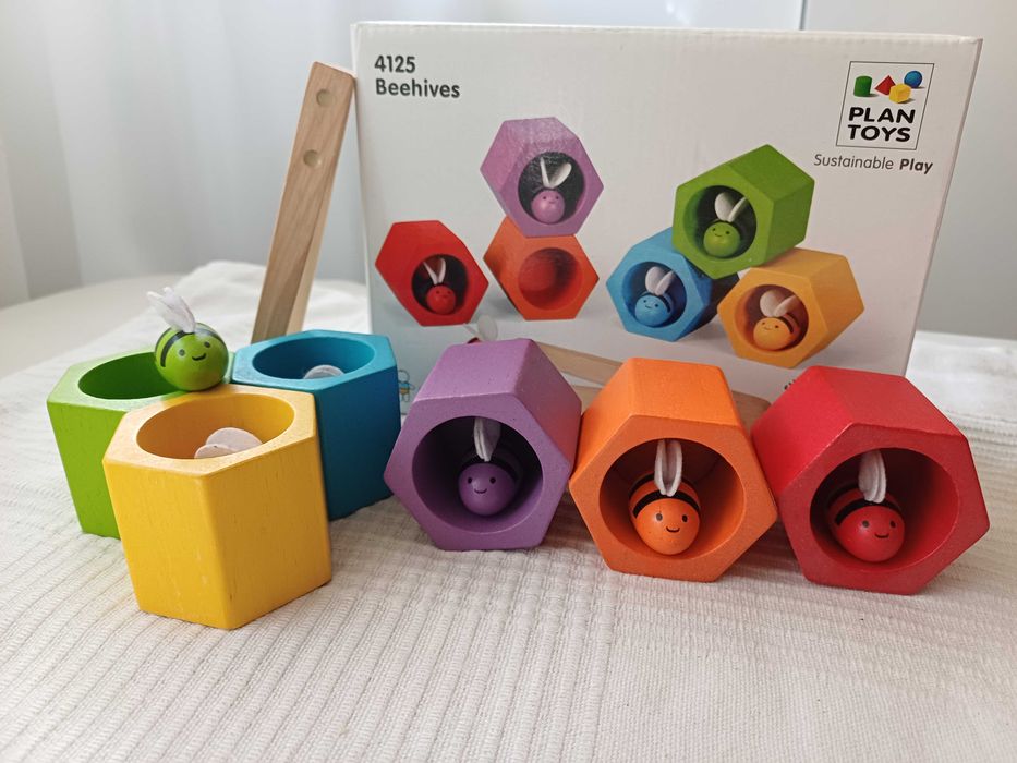 Plan Toys - plaster miodu z pszczółkami - Montessori
