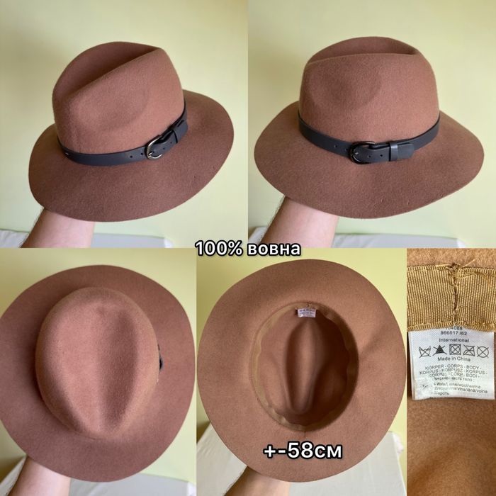 Капелюх фетровий/вовняний/шерстяний ковбойський