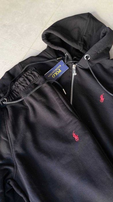 Чоловічий Мужской Спортивний костюм Polo Ralph Lauren Black