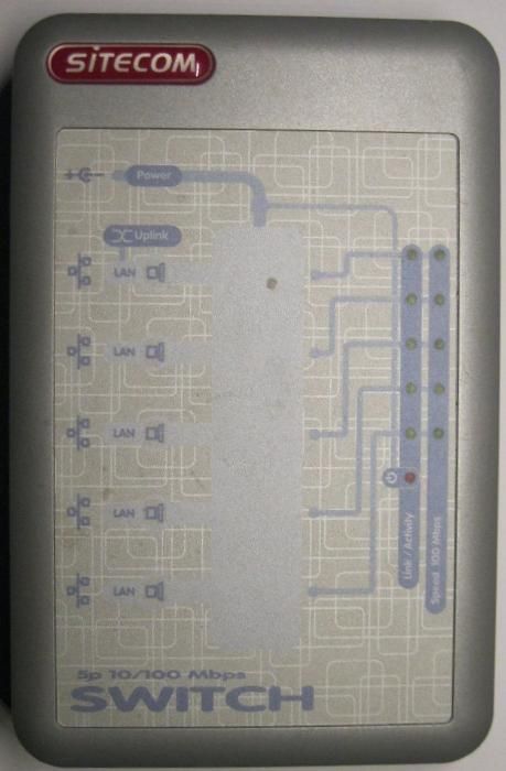 Ethernet Hub Switch 5 port LAN Sitecom SMC