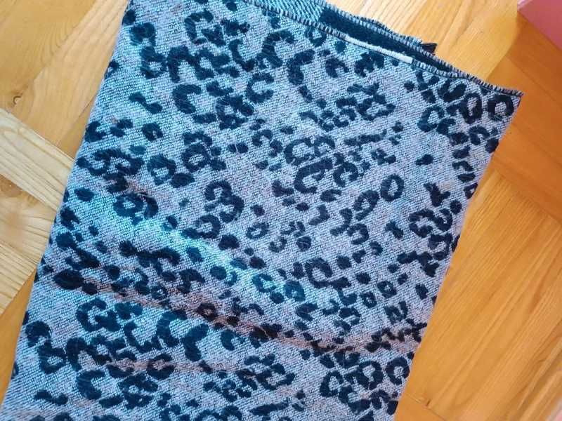 Szalik Mohito dwustronny panterka + paski