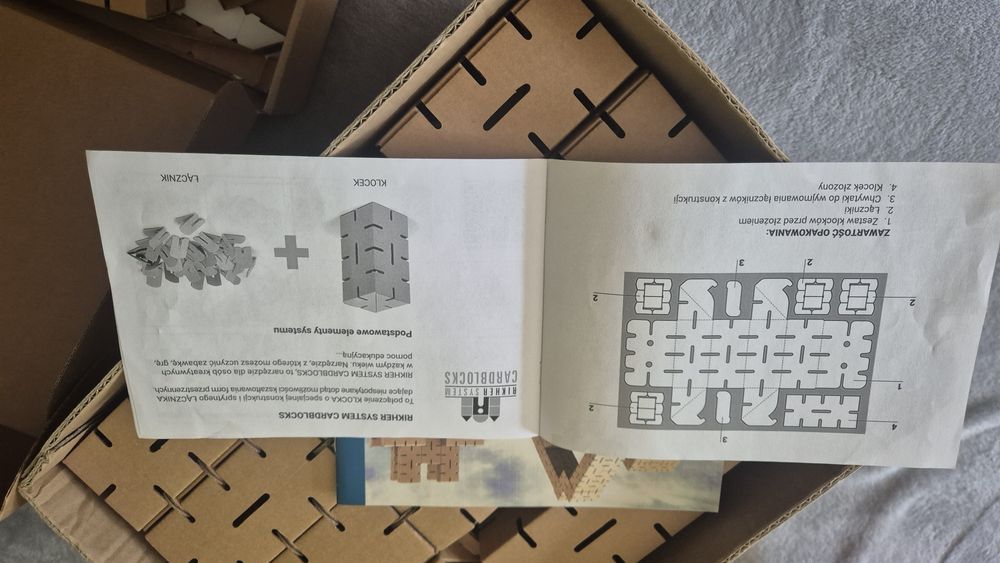 Klocki konstrukcyjne z kartonu ekologiczne