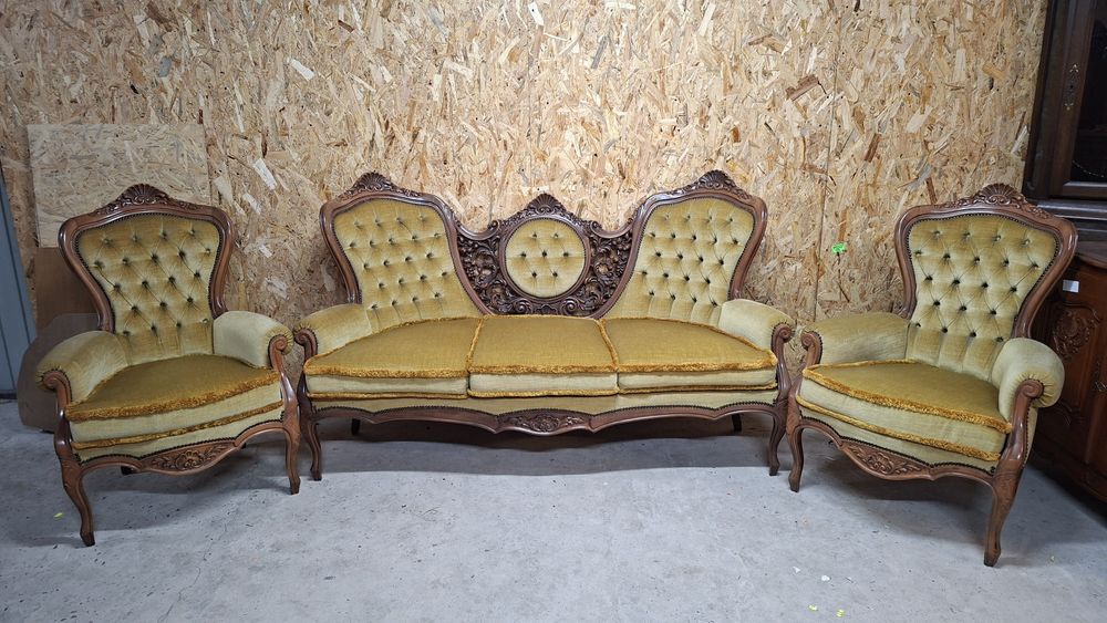 Zestaw wypoczynkowy ludwikowski sorka 3 osobowa i 2 fotele