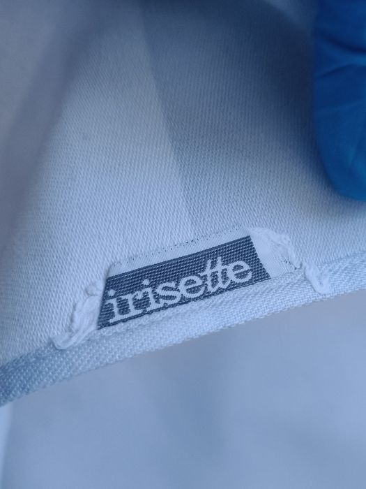 Stary naturalny obrus Irisette PRL róż i fiolet ²¹¹