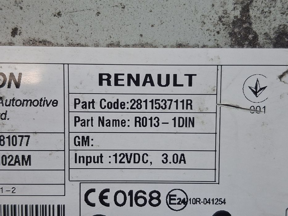 Rádio / auto-rádio RENAULT Master III (FV)