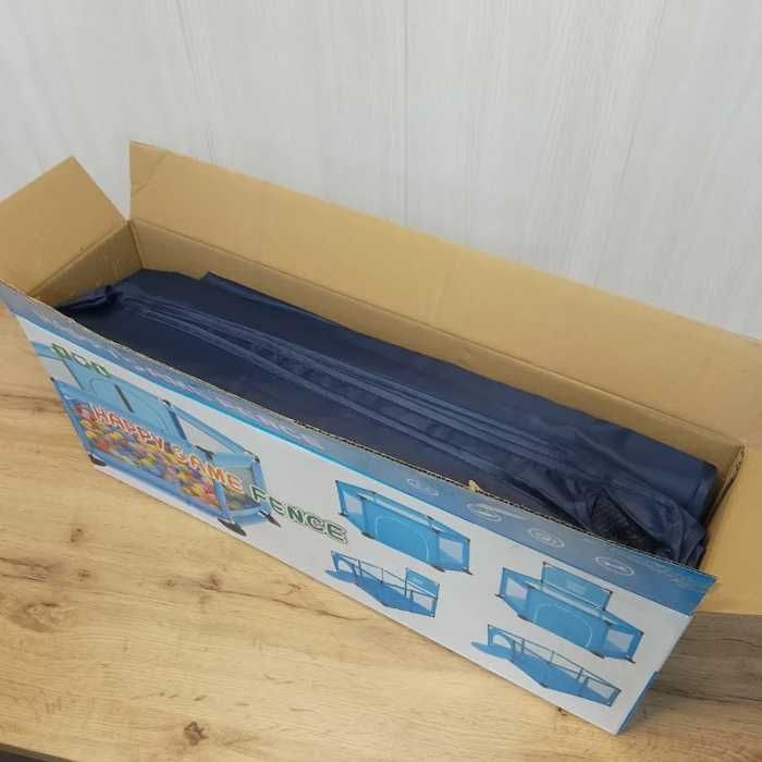 Манеж детский 126х109х65,5 см темно-синий. Дитячий манєж /сухий басейн