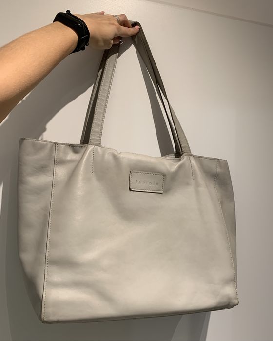 Torba shopper Fabiola skóra naturalna