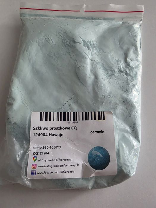 Zestaw szkliw ceramicznych niskotemperaturowych - różne kolory