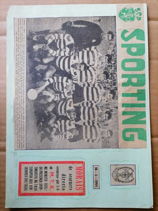 Histórico SPORTING Vencedor da Taça das Taças 1964 ( Recortes A Bola)