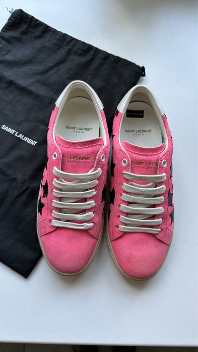 Кеди Saint Laurent Pink Suede Size 37.5