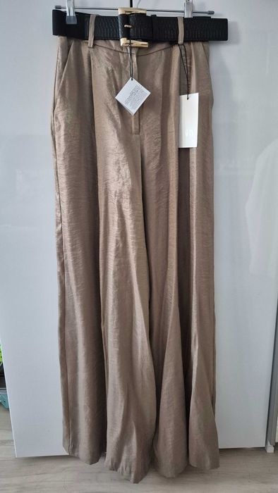 Spodnie Zara satynowe