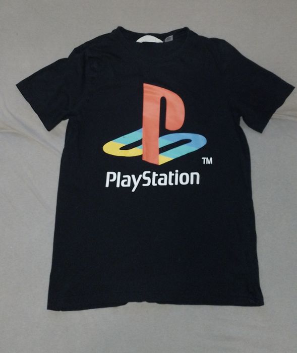 Czarna koszulka z logiem PlayStation