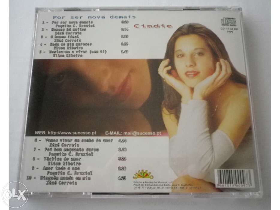 Cd cindie por ser nova demais
