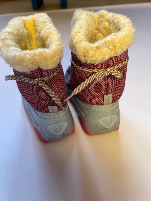Demar buty kozaki śniegowce ocieplane wełna zimowe dziewczęce 24 25