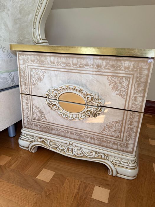 Stylowa Włoska Sypialnia Premium NOWA 8 elementów