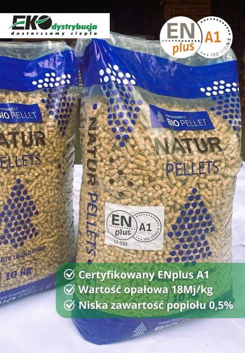 Pellet Sosnowy Certyfikowany A1 Natur Pellet Dostawa cała Polska