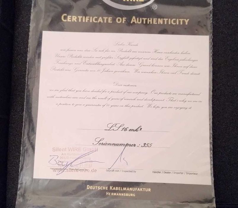 Акустический кабель Silent Wire ls 16mk2 Bi-Wire 2х3.0 m